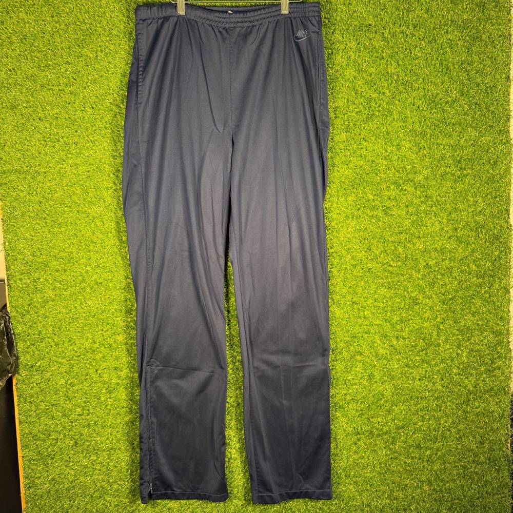 Nike Vintage Mens XL Track Pants Blue Athletic Warm Up Sweatpants Zip